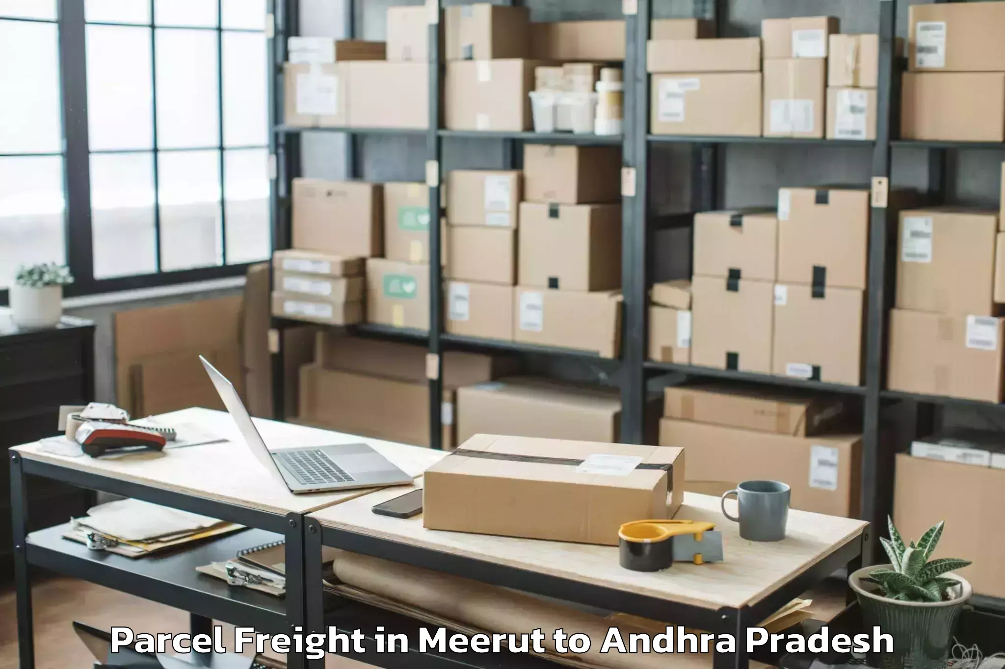 Meerut to Pedacherlo Palle Parcel Freight